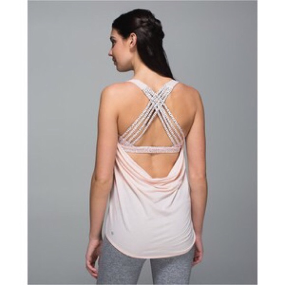 Lululemon wild tank size 4 soft pink
